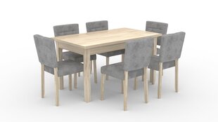 Köögimööbli komplekt ADRK Furniture 80 Rodos, hall/pruun hind ja info | Söögilauakomplektid | hansapost.ee