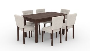 Комплект кухонной мебели ADRK Furniture 80 Rodos, серый/коричневый цена и информация | Комплекты мебели для столовой | hansapost.ee