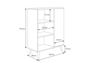 Kapp ADRK Furniture Fonzi, valge price and information | Elutoa kapid | hansapost.ee