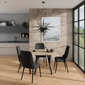 Tool ADRK Furniture 83 Rodos, must цена и информация | Köögitoolid, söögitoolid | hansapost.ee