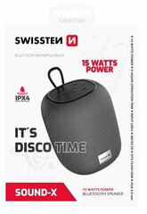 Swissten SOUND-X Портативная Колонка Bluetooth USB / Micro SD / 15W / AUX цена и информация | Аудиоколонки | hansapost.ee