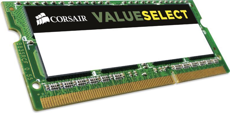 Operatiivmälu Corsair 4GB 1600MHz DDR3L SO-DIMM CMSO4GX3M1C1600C11 hind ja info | Operatiivmälu | hansapost.ee