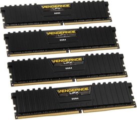 Corsair Vengeance LPX 4x8GB 2666MHz DDR4 CL16 (CMK32GX4M4A2666C16) цена и информация | Объём памяти (RAM) | hansapost.ee