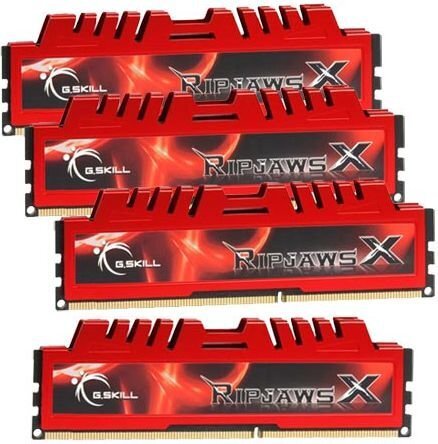 G.Skill DDR3 32GB (8GBx4) 1333MHz, CL9, RipjawsX Quad (F3-10666CL9Q-32GBXL) hind ja info | Operatiivmälu | hansapost.ee