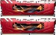 G.Skill DDR4 16GB (8GBx2) 2400MHz, CL15, Ripjaws 4 Red (F4-2400C15D-16GRR) цена и информация | Operatiivmälu | hansapost.ee