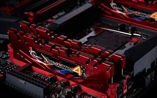 G.Skill DDR4 16GB (8GBx2) 2400MHz, CL15, Ripjaws 4 Red (F4-2400C15D-16GRR) hind ja info | Operatiivmälu | hansapost.ee