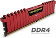 Corsair Vengeance LPX DDR4, 8GB(2x4GB), 2666MHz, CL16, Red (CMK8GX4M2A2666C16R) цена и информация | Operatiivmälu | hansapost.ee