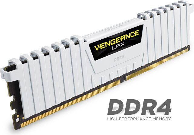 Corsair Vengeance LPX DDR4, 4x8GB, 3200MHz, CL16, White (CMK32GX4M4B3200C16W) цена и информация | Operatiivmälu | hansapost.ee
