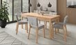 Köögimööbli komplekt ADRK Furniture 80 Rodos, hall/pruun hind ja info | Söögilauakomplektid | hansapost.ee