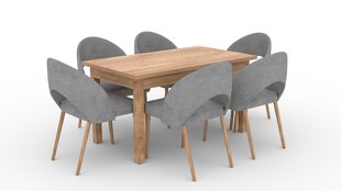 Кухонный гарнитур ADRK Furniture 82 Rodos, серый/коричневый цена и информация | Комплекты мебели для столовой | hansapost.ee