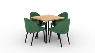 Köögimööbli komplekt ADRK Furniture 84 Rodos, roheline/pruun цена и информация | Комплекты мебели для столовой | hansapost.ee