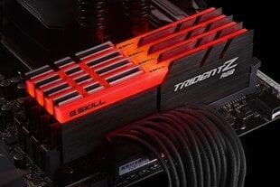 G.Skill Trident Z RGB DDR4, 4x8 ГБ, 2400 МГц, C15 (F4-2400C15Q-32GTZR) цена и информация | Объём памяти | hansapost.ee