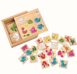Игра для тренировки памяти Bino Memo Морские животные, 24 д. цена и информация | Развивающие игрушки для детей | hansapost.ee