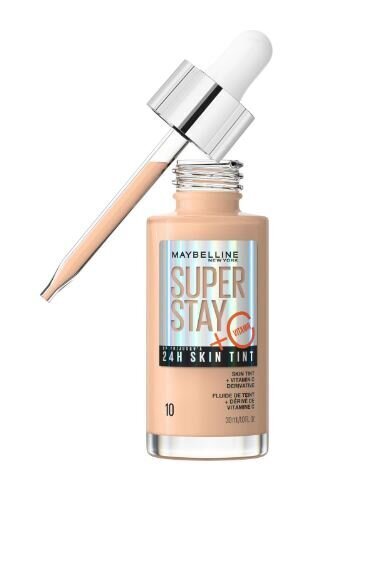 Jumestuskreem Maybelline Super Stay 24h Skin Tint, 10, 30 ml цена и информация | Jumestuskreemid ja puudrid | hansapost.ee