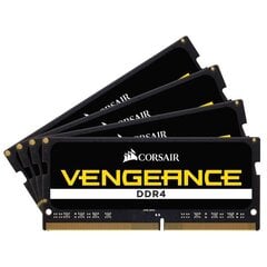 Corsair SO-DIMM Vengeance DDR4, 4x8Гб, 3800 МГц, CL18 (CMSX32GX4M4X3800C18) цена и информация | Объём памяти | hansapost.ee