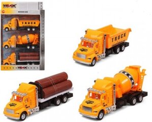 Bigbuy Fun Set of cars Truck public works Yellow 119305 (3 Uds) hind ja info | Mänguasjad poistele | hansapost.ee