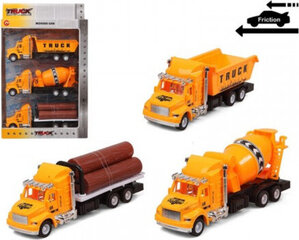 Bigbuy Fun Set of cars Truck public works Yellow 119305 (3 Uds) hind ja info | Mänguasjad poistele | hansapost.ee