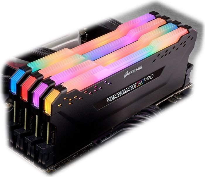 Corsair Vengeance RGB Pro DDR4, 4x8GB, 2666MHz, CL16 (CMW32GX4M4A2666C16) цена и информация | Operatiivmälu | hansapost.ee