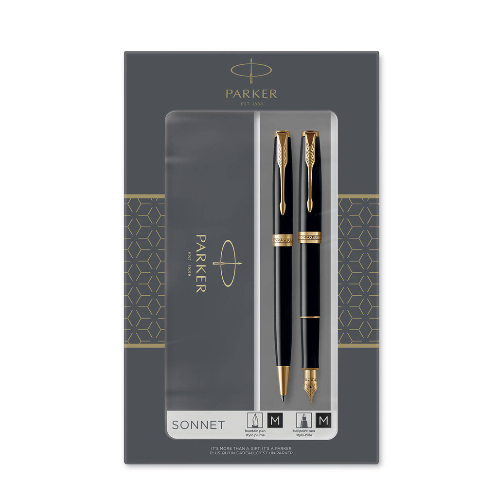 Parker SONNET must, kuldne 2 tk hind ja info | Kirjutusvahendid | hansapost.ee