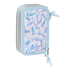 Kolmepoolne pinal Frozen Memories Sinine Valge (36 Tükid, osad) price and information | Pencil cases | hansapost.ee