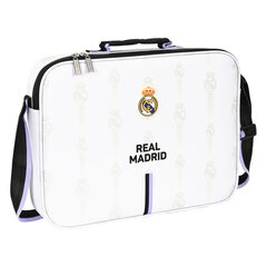 Kooli ranits Real Madrid C.F. Must Valge (38 x 28 x 6 cm) hind ja info | Koolikotid ja seljakotid | hansapost.ee