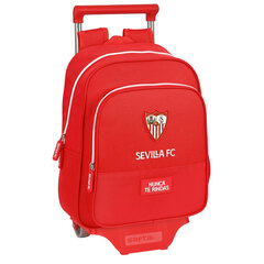 Ratastega koolikott Sevilla Fútbol Club Punane (28 x 34 x 10 cm) hind ja info | Koolikotid ja seljakotid | hansapost.ee