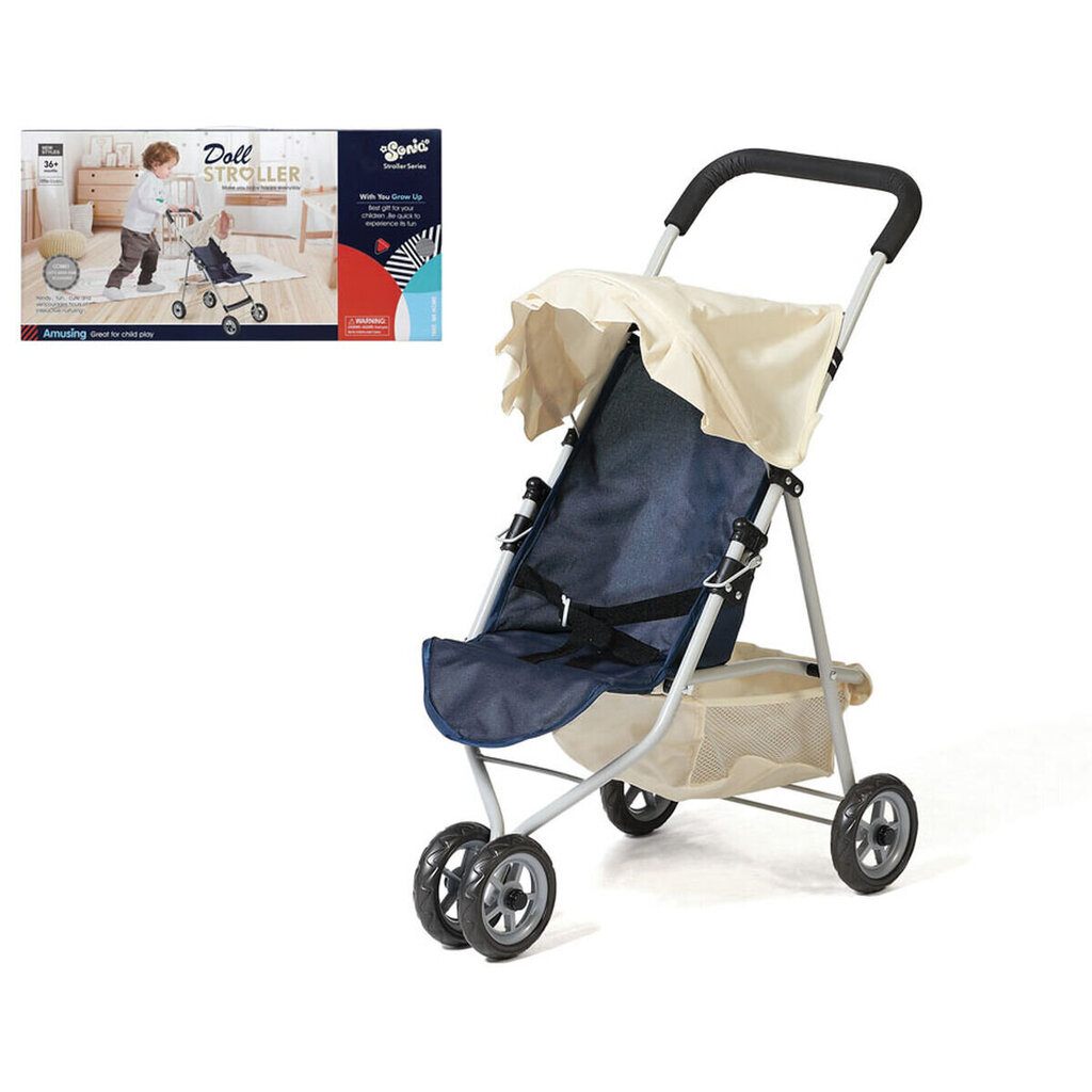 Nukukäru Doll Stroller 54 x 27 cm hind ja info | Mänguasjad tüdrukutele | hansapost.ee