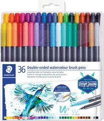 Viltpliiatsite komplekt Staedtler 3001 Design Journey Brush Kahe otsaga hind ja info | Kunstitarbed, voolimise tarvikud | hansapost.ee