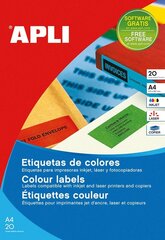 Этикетки Apli A4 цена и информация | Канцелярские товары | hansapost.ee