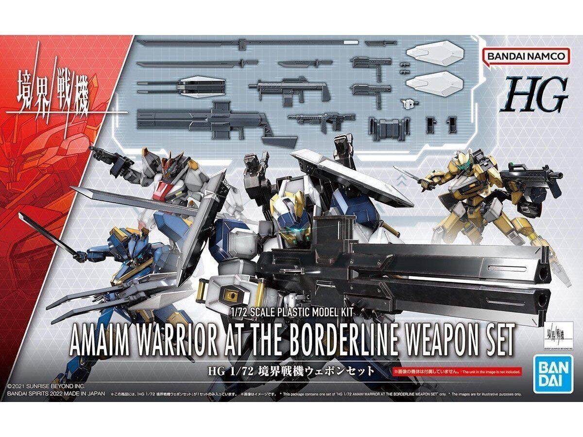 Bandai - HG Kyokai Senki Amaim Warrior at the Borderline Weapon Set, 1/72, 63798 hind ja info | Klotsid ja konstruktorid | hansapost.ee