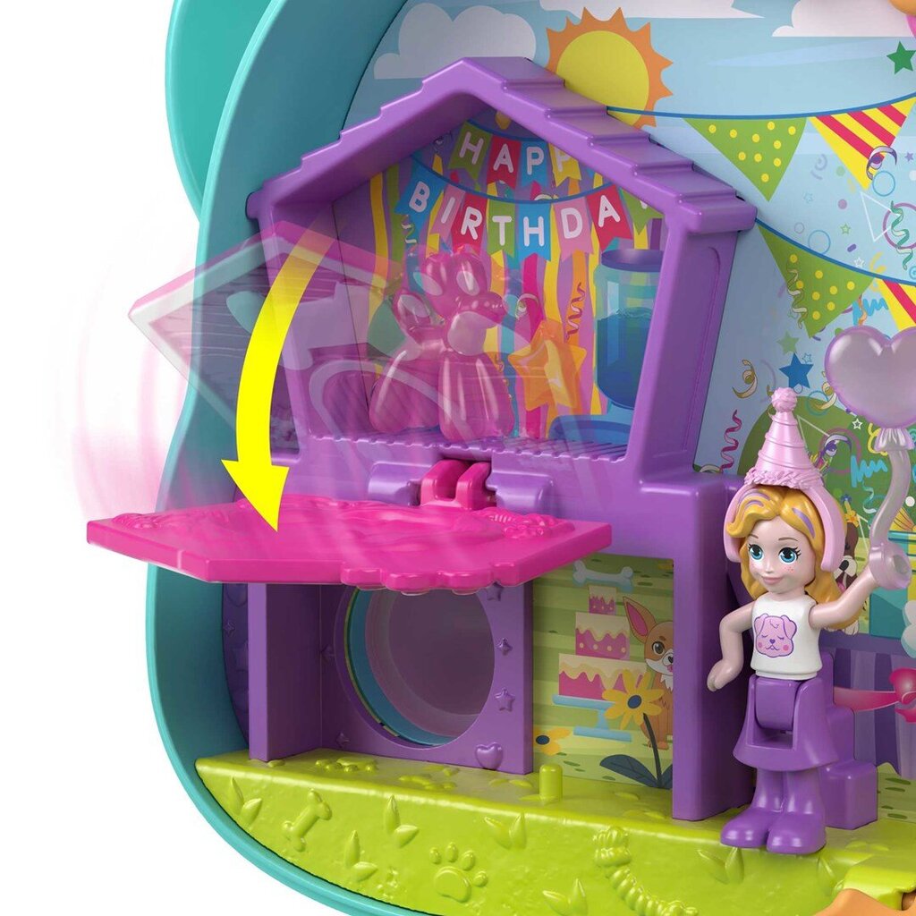 Kompaktne mängukomplekt Polly Pocket Doggy Birthday Bash HKV30 Native цена и информация | Mänguasjad tüdrukutele | hansapost.ee