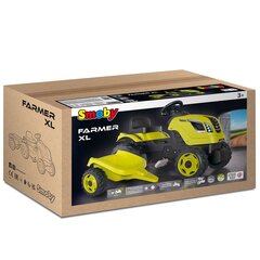 SMOBY Traktor XL Зеленая педаль с прицепом цена и информация | Игрушки для мальчиков | hansapost.ee
