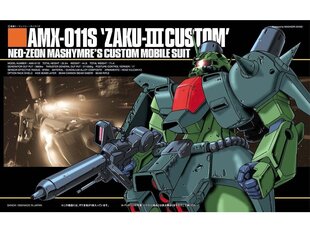 Bandai - HGUC AMX-011S "Zaku III Custom", 1/144, 55726 hind ja info | Klotsid ja konstruktorid | hansapost.ee