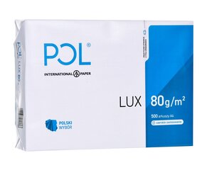 Pollux trükipaber A4 (210x297 mm) Matt 500 lehte Valge hind ja info | Vihikud, märkmikud ja paberikaubad | hansapost.ee