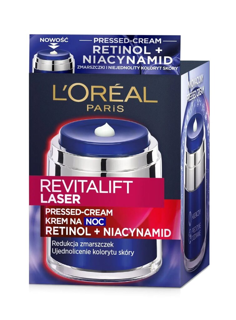 Niisutav kreem L'orealRevitalift Laser Pressed-Cream, 50 ml hind ja info | Näokreemid | hansapost.ee