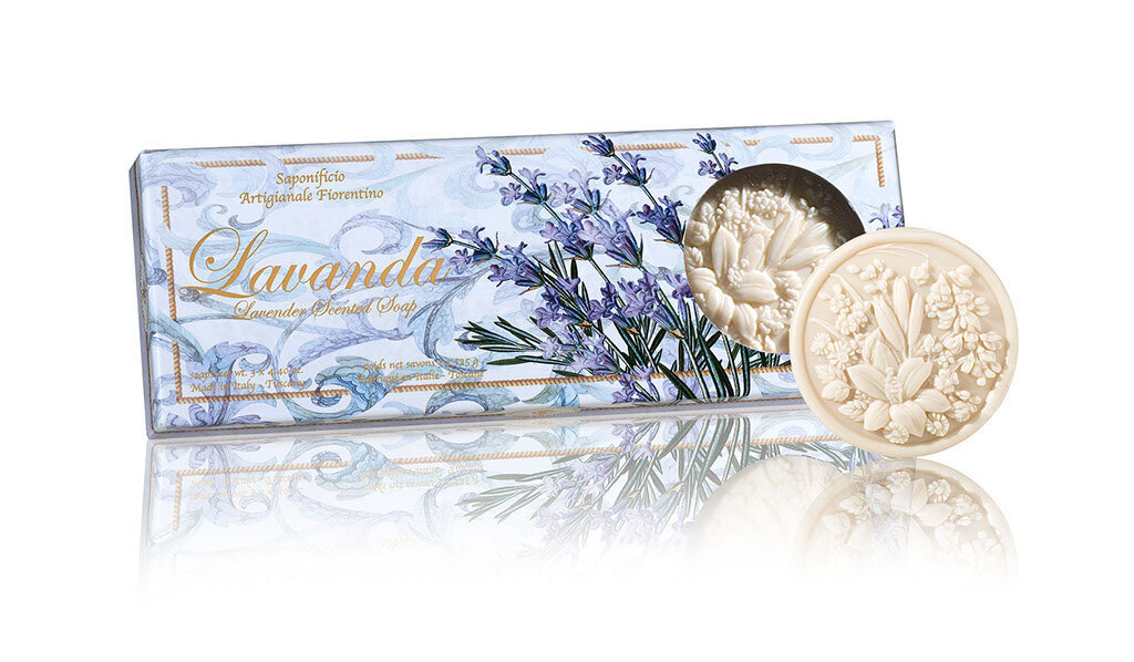 Seep lavendli lõhnaga Saponificio Artigianale Fiorentino, 3x125g цена и информация | Seebid | hansapost.ee