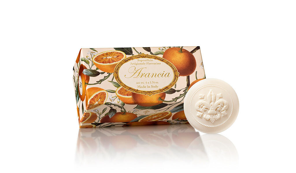 Seep apelsini lõhnaga Saponificio Artigianale Fiorentino, 6x50g цена и информация | Seebid | hansapost.ee