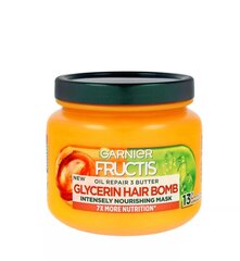 Toitev juuksemask Garnier Fructis Wonder Butter Shea Hair Bomb, 320 ml hind ja info | Juuksemaskid, õlid ja seerumid | hansapost.ee