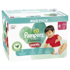 Подгузники-трусики PAMPERS Harmonie Pants Maxi Pack, размер 4, 9-15 кг, 74 шт. цена и информация | Пеленки | hansapost.ee