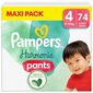 Pampers Harmonie Pants Püksmähkmed Suurus 4, 74 Mähet, 9-15kg цена и информация | Mähkmed, riidest mähkmed | hansapost.ee