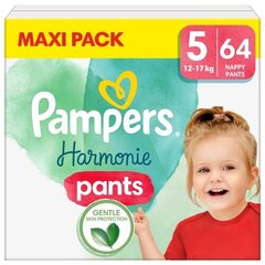 Подгузники-трусики PAMPERS Harmonie Pants Maxi Pack, размер 5, 12-17 кг, 64 шт. цена и информация | Подгузники | hansapost.ee