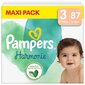 Mähkmed Pampers Harmonie Maxi Pack, suurus 3, 6-10kg, 87 tk цена и информация | Mähkmed, riidest mähkmed | hansapost.ee