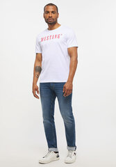 Мужская футболка Mustang, белая цена и информация | Мужские футболки | hansapost.ee