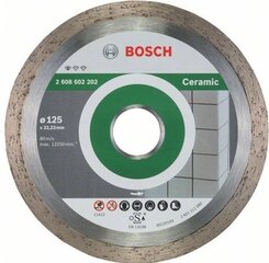 Алмазный диск Bosch Best for Ceramic 125x22x1,8 мм цена и информация | Механические инструменты | hansapost.ee