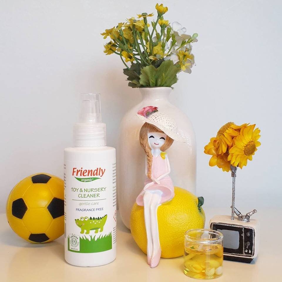 Friendly Organic lõhnatu mänguasjade ja lastetoa puhastusvahend aloe veraga, 500 ml hind ja info | Puhastusvahendid | hansapost.ee