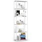 Metallist loft stiilis riiul 60 cm - valge-valge - 6 riiulit цена и информация | Riiulid | hansapost.ee