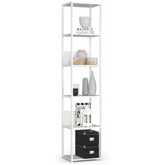 Metallist loft stiilis riiul 40 cm - valge-valge - 6 riiulit price and information | Riiulid | hansapost.ee