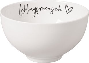 Like by Villeroy & Boch Statement миска Lieblingmensch, 14 см цена и информация | Посуда, тарелки, обеденные сервизы | hansapost.ee