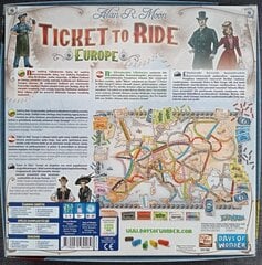 Lauamäng Ticket to Ride Europe price and information | Board games and puzzles for the family | hansapost.ee