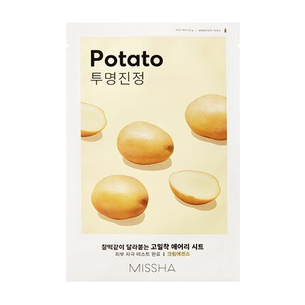 Missha Kirgastav kangasmask "Potato", 19 g цена и информация | Näomaskid ja silmamaskid | hansapost.ee